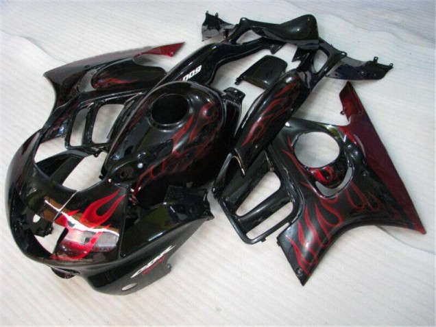 Discount 1995-1998 Black Red Flame Honda CBR600 F3 Bike Fairings Canada