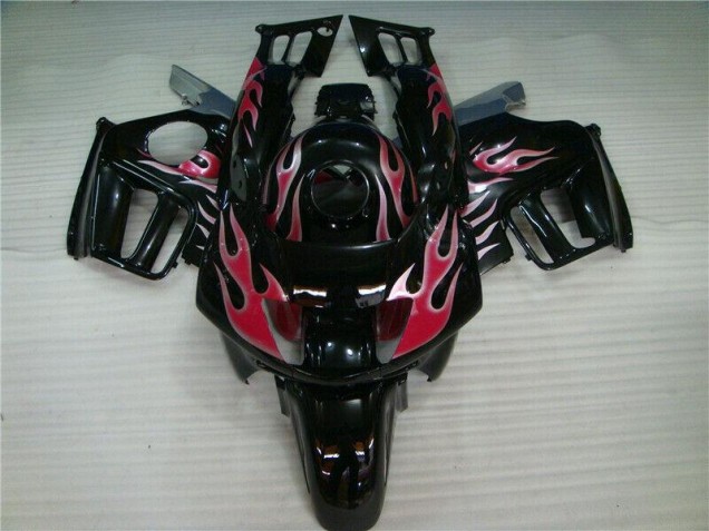 Discount 1995-1998 Black Red Flame Honda CBR600 F3 Bike Fairing Kit Canada