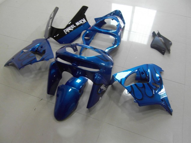 Discount 1998-1999 Blue Black Flame Kawasaki ZX9R Motorbike Fairing Canada