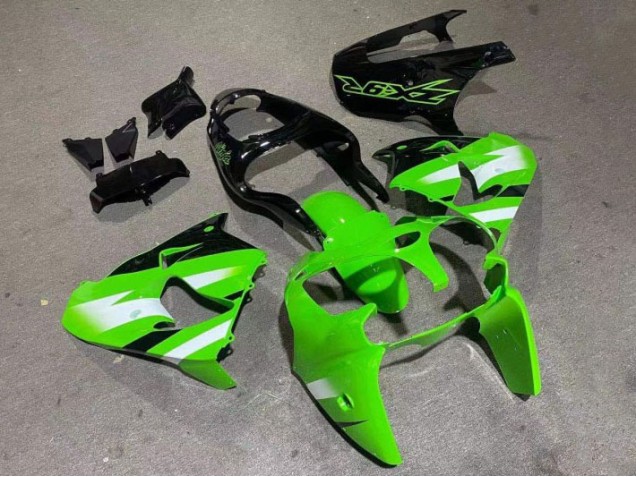 Discount 2000-2001 Green Glossy Black Kawasaki ZX9R Motorcycle Fairings Canada