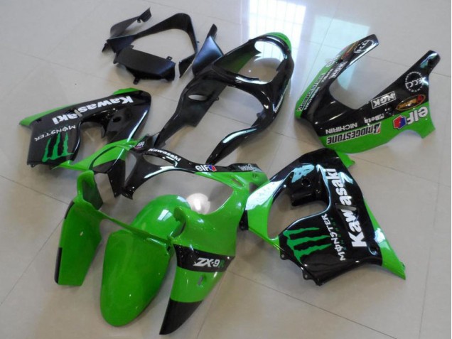 Discount 2000-2001 Green Monster Kawasaki ZX9R Motorcycle Fairings Canada