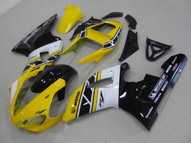 Discount 2000-2001 Yellow Anniversary Yamaha YZF R1 Motorbike Fairing Kits Canada