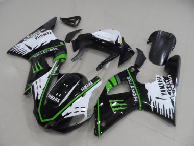 Discount 2000-2001 Black White Green Monster Yamaha YZF R1 Motorbike Fairing Canada