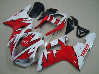 Discount 2000-2001 White Red Flame Yamaha YZF R1 Motorcycle Fairings Canada