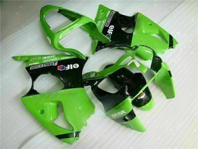 Discount 2000-2002 Green Black Kawasaki ZX6R Bike Fairings Canada