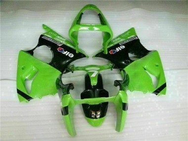 Discount 2000-2002 Green Black Kawasaki ZX6R Bike Fairings Canada