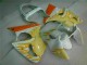 Discount 2000-2002 White Yellow Flame Kawasaki ZX6R Bike Fairings Canada