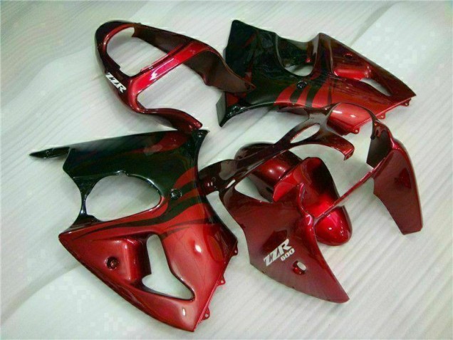 Discount 2000-2002 Red Black Kawasaki ZX6R Bike Fairing Kit Canada