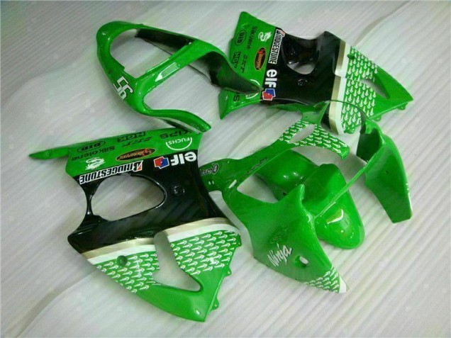 Discount 2000-2002 Green Black Kawasaki ZX6R Motorcycle Bodywork Canada