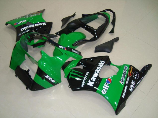 Discount 2000-2002 Green Monster Kawasaki ZX6R Replacement Motorcycle Fairings Canada