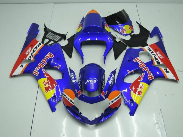 Discount 2000-2002 Blue Red Bull Suzuki GSXR 1000 Motorbike Fairing Kits Canada