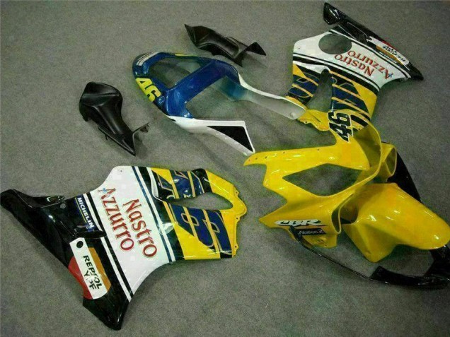 Discount 2001-2003 Yellow White Honda CBR600 F4i Moto Fairings Canada