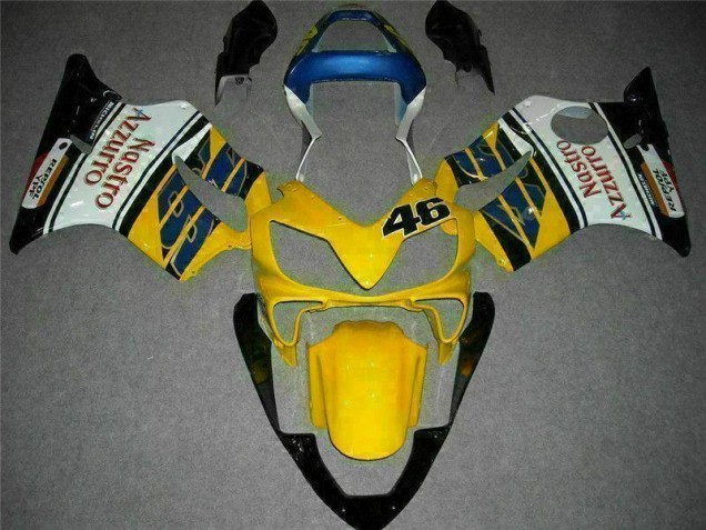 Discount 2001-2003 Yellow White Honda CBR600 F4i Moto Fairings Canada