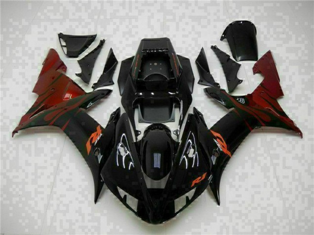 Discount 2002-2003 Black Yamaha YZF R1 Motorcycle Fairings Canada