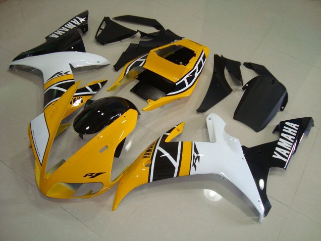 Discount 2002-2003 Yellow Anniversary Yamaha YZF R1 Replacement Motorcycle Fairings Canada