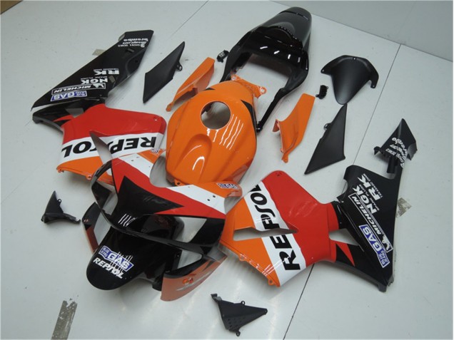 Discount 2003-2004 Orange Red Black Repsol Honda CBR600RR Motor Bike Fairings Canada