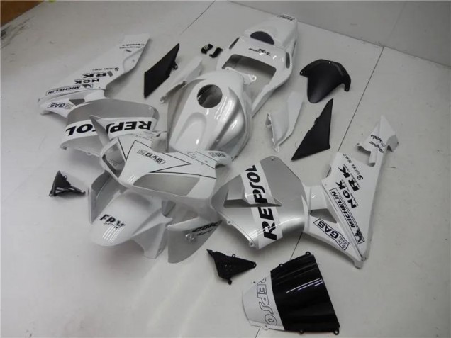 Discount 2003-2004 Silver White Black Repsol Honda CBR600RR Motorcycle Fairings Kit Canada