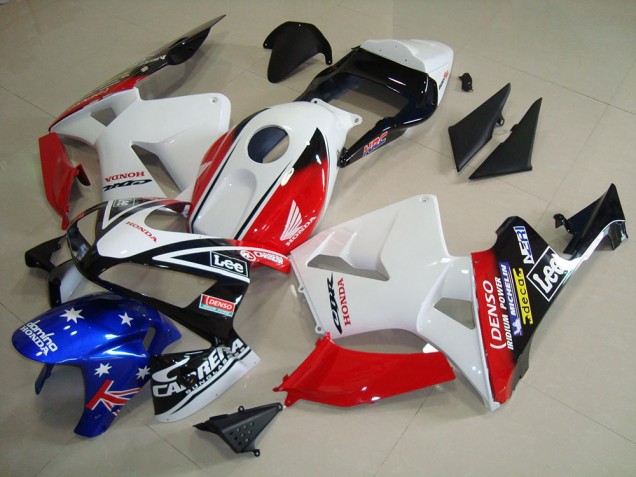 Discount 2003-2004 White Black Red Lee Honda CBR600RR Motorcycle Fairing Kit Canada