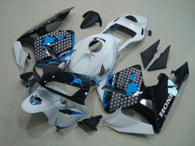 Discount 2003-2004 White Black Blue Honda CBR600RR Moto Fairings Canada