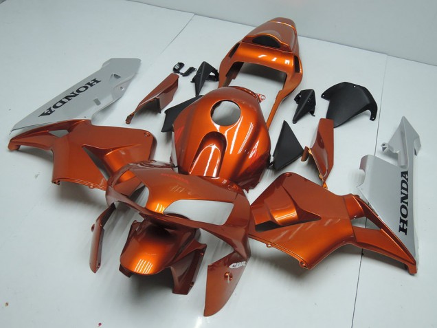 Discount 2003-2004 Orange Silver Honda CBR600RR Motorbike Fairing Canada