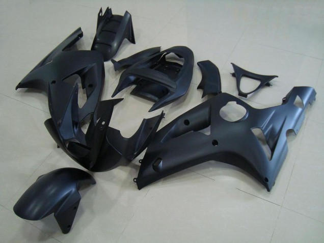 Discount 2003-2004 Matte Black Kawasaki ZX6R Motorcycle Fairing Kits Canada