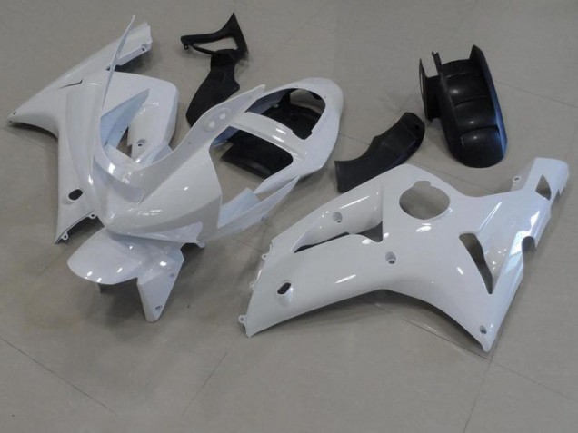 Discount 2003-2004 White Kawasaki ZX6R Bike Fairings Canada