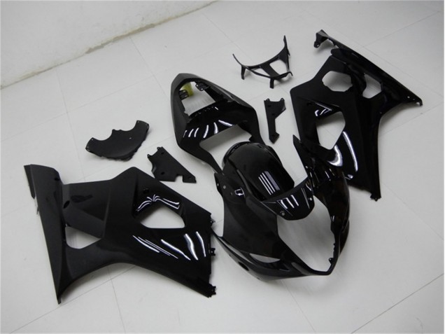 Discount 2003-2004 Glossy Black Suzuki GSXR 1000 Motorcycle Fairings Kits Canada