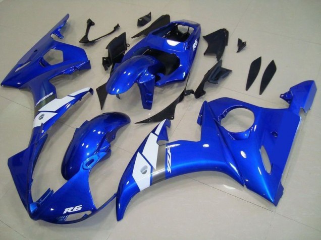 Discount 2003-2005 OEM Style Blue Yamaha YZF R6 Bike Fairings Canada