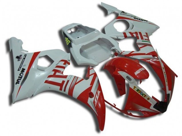 Discount 2003-2005 White Motul Red Fiat Yamaha YZF R6 Replacement Motorcycle Fairings Canada