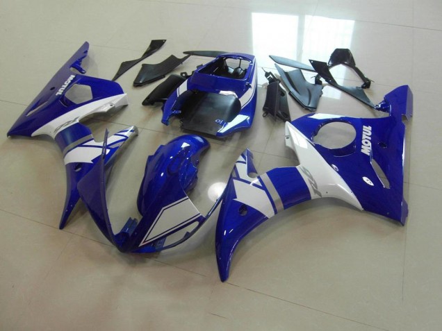 Discount 2003-2005 Blue White Yamaha YZF R6 Motorcycle Fairing Kit Canada