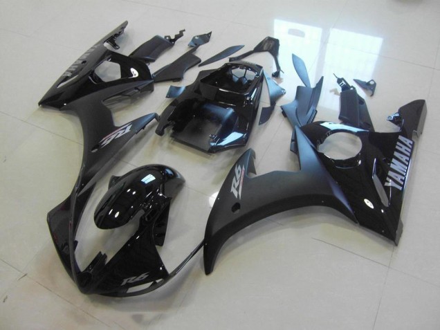 Discount 2003-2005 Matte Black Glossy Black Yamaha YZF R6 Motorbike Fairing Kits Canada