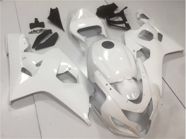 Discount 2004-2005 Glossy White Suzuki GSXR 600/750 Moto Fairings Canada