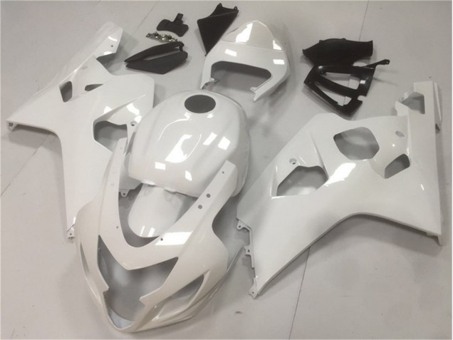 Discount 2004-2005 Glossy White Suzuki GSXR 600/750 Moto Fairings Canada