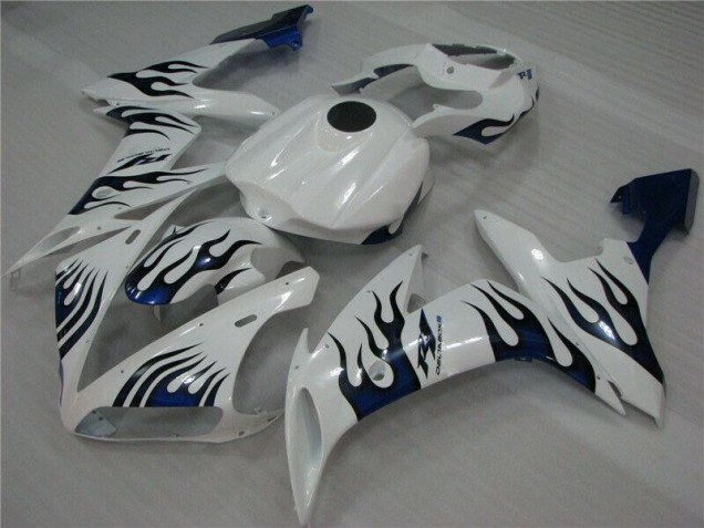 Discount 2004-2006 White Blue Flame Yamaha YZF R1 Replacement Fairings Canada