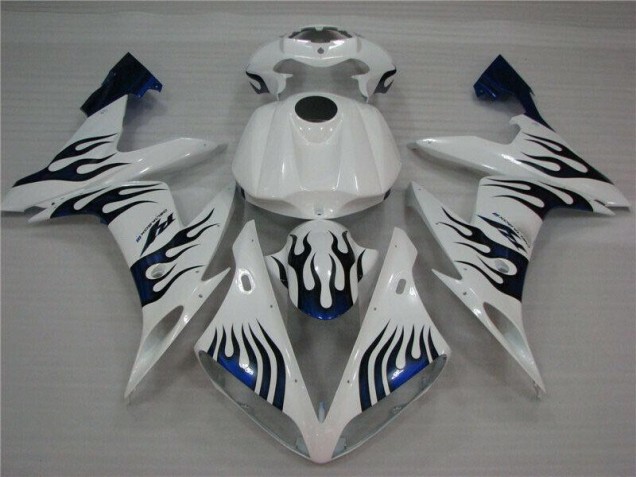 Discount 2004-2006 White Blue Flame Yamaha YZF R1 Replacement Fairings Canada