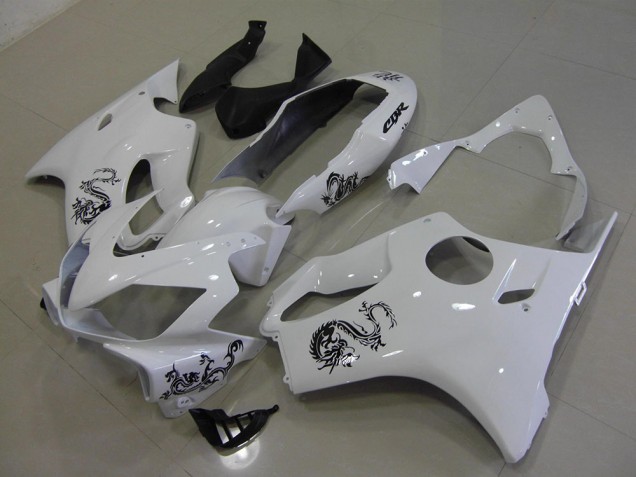 Discount 2004-2007 White with Black Dragon Honda CBR600 F4i Motorcycle Fairings Canada