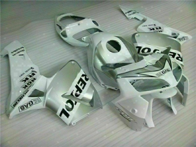 Discount 2005-2006 White Repsol Honda CBR600RR Motorbike Fairing Kits Canada