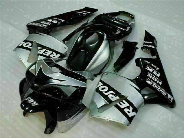 Discount 2005-2006 Black Silver Repsol Honda CBR600RR Motorcycle Fairings Kit Canada