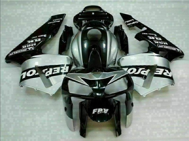 Discount 2005-2006 Black Silver Repsol Honda CBR600RR Motorcycle Fairings Kit Canada