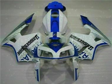 Discount 2005-2006 White Blue Honda CBR600RR Motorcycle Fairing Kits Canada