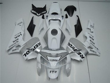 Discount 2005-2006 White Silver Black Repsol Honda CBR600RR Motorbike Fairing Canada