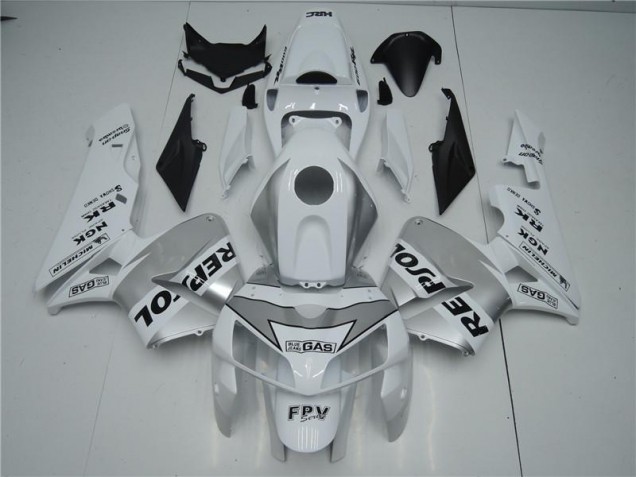 Discount 2005-2006 White Silver Black Repsol Honda CBR600RR Motorbike Fairing Canada