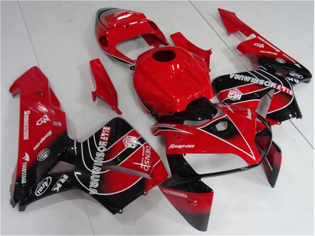 Discount 2005-2006 Red Black Honda CBR600RR Motorcycle Fairing Kit Canada