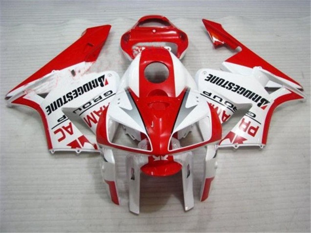 Discount 2005-2006 Red White Honda CBR600RR Bike Fairings Canada