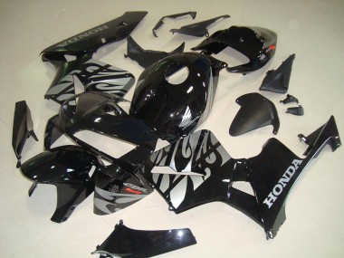 Discount 2005-2006 Black White Flame Honda CBR600RR Bike Fairing Canada