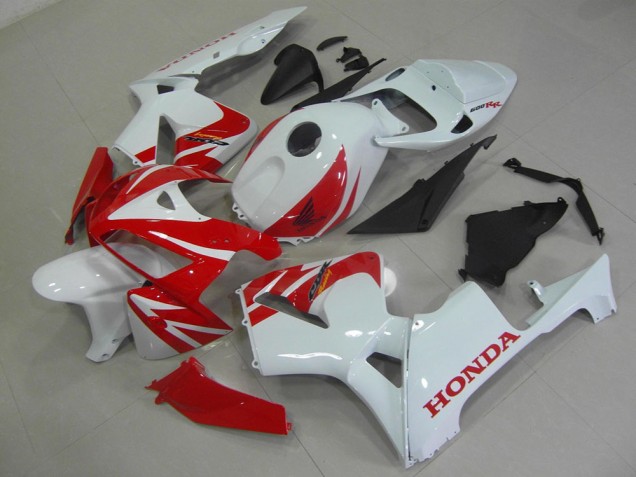 Discount 2005-2006 Red White Honda CBR600RR Replacement Motorcycle Fairings Canada