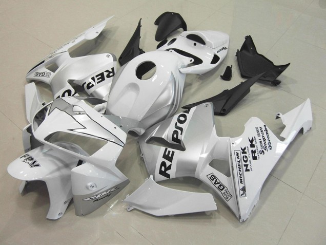 Discount 2005-2006 Repsol White Silver Honda CBR600RR Bike Fairing Kit Canada