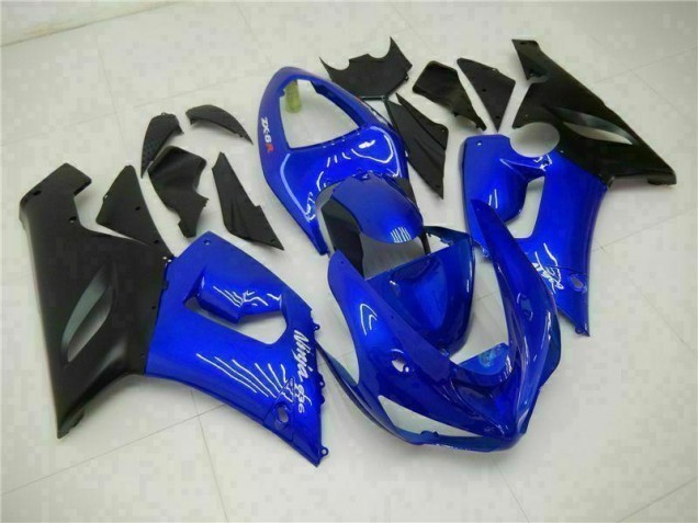 Discount 2005-2006 Blue Kawasaki ZX6R Motorcycle Fairing Kit Canada