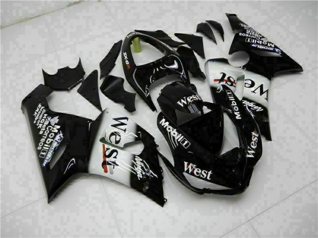 Discount 2005-2006 Black Kawasaki ZX6R Bike Fairings Canada