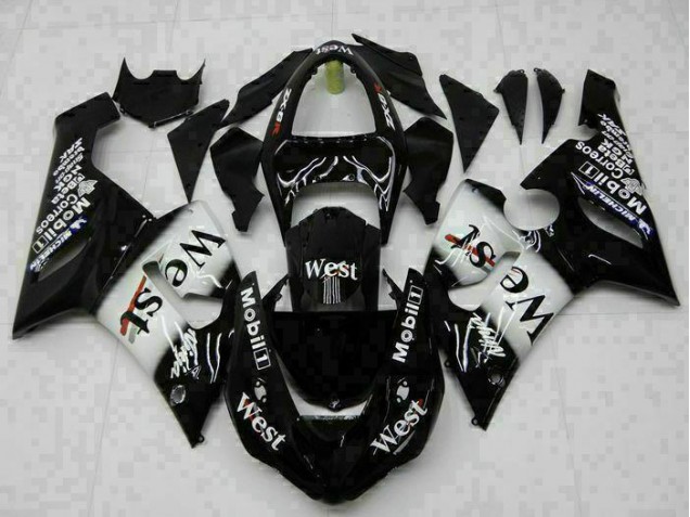 Discount 2005-2006 Black Kawasaki ZX6R Bike Fairings Canada